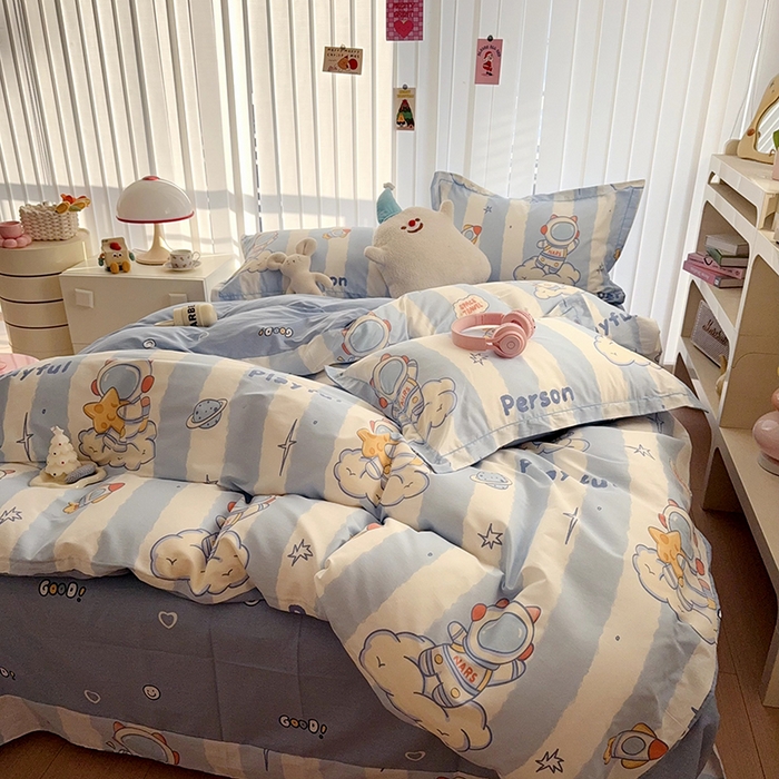 91家纺网 家纺一手货源 找家纺 于果 2025款全棉13370四件套（2） 遨游星际