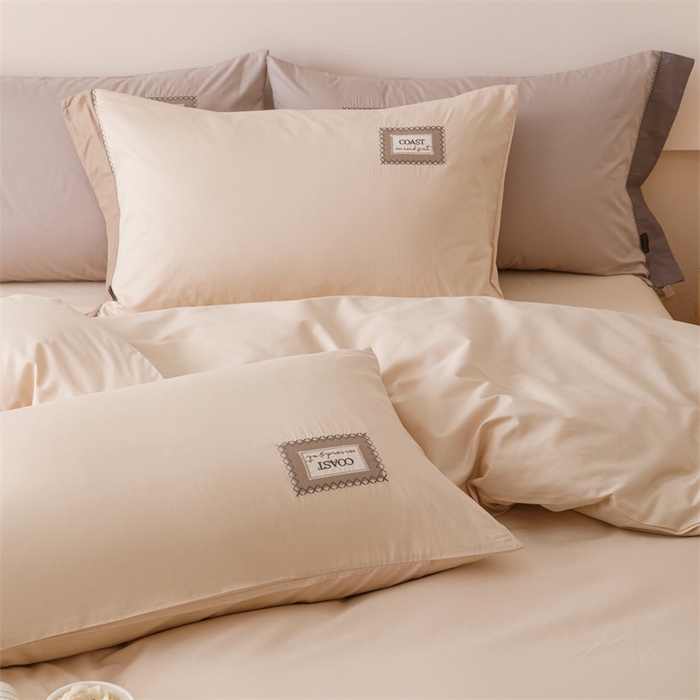 91家纺网 家纺一手货源 找家纺 艾莱家纺 2025新款A类精梳贴布纯棉刺绣花四件套-星澜 星澜-小米