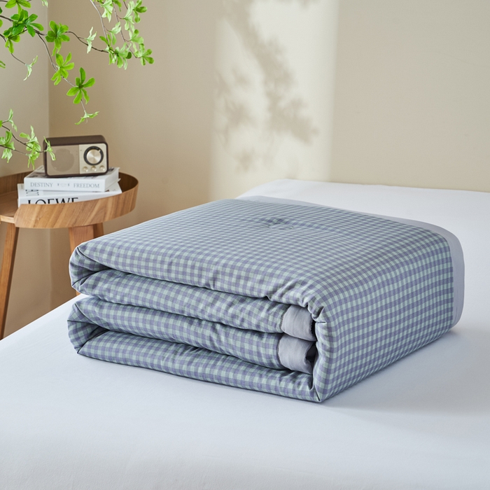 91家纺网 家纺一手货源 找家纺 森林人 2025新款A类针织棉大豆夏凉被 长野