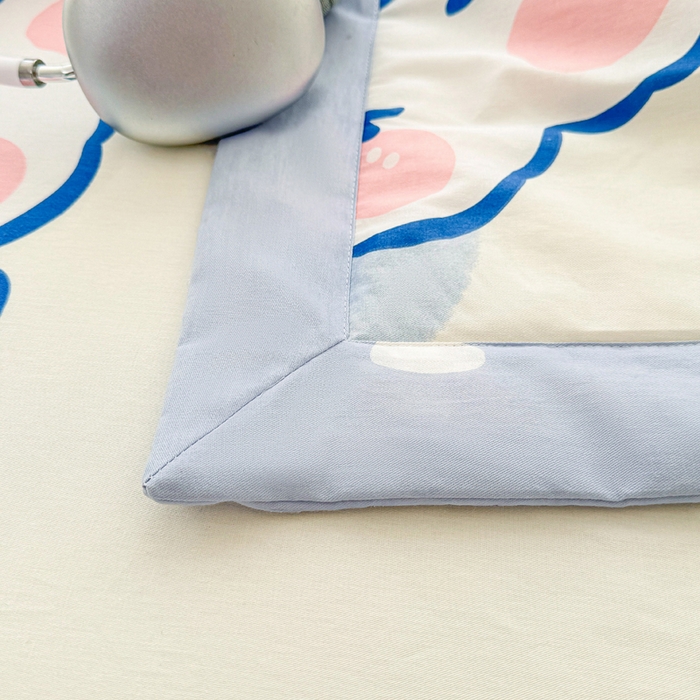 91家纺网 家纺一手货源 找家纺 棉造家居 2025新款春夏全棉纯棉印花夏被夏凉被空调被 晴天小兔