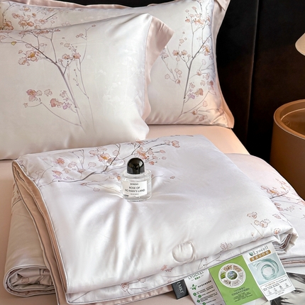 91家纺网 家纺一手货源 找家纺 （总）蓝米卡夫  2025新品-50支天丝莱赛尔数码印花-夏被四件套