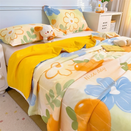 91家纺网 家纺一手货源 找家纺 （总）兄弟坊 2025新款水洗棉印花夏被夏凉被