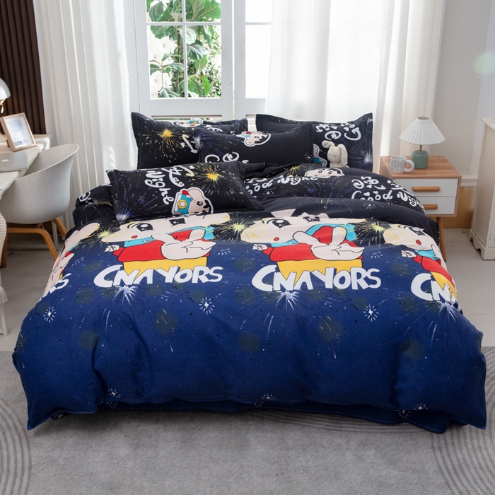 91家纺网 家纺一手货源 找家纺 乐居坊  2025新款柔软亲肤印花四件套大床图 星光闪耀