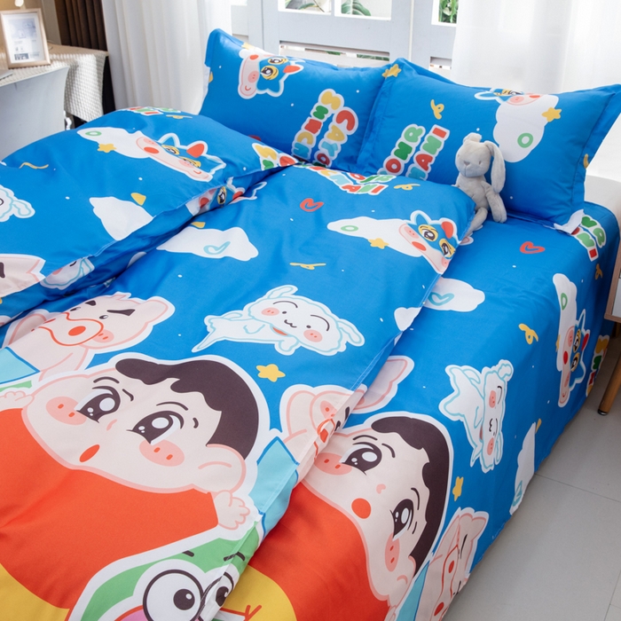 91家纺网 家纺一手货源 找家纺 乐居坊  2025新款柔软亲肤印花四件套大床图 童话世界