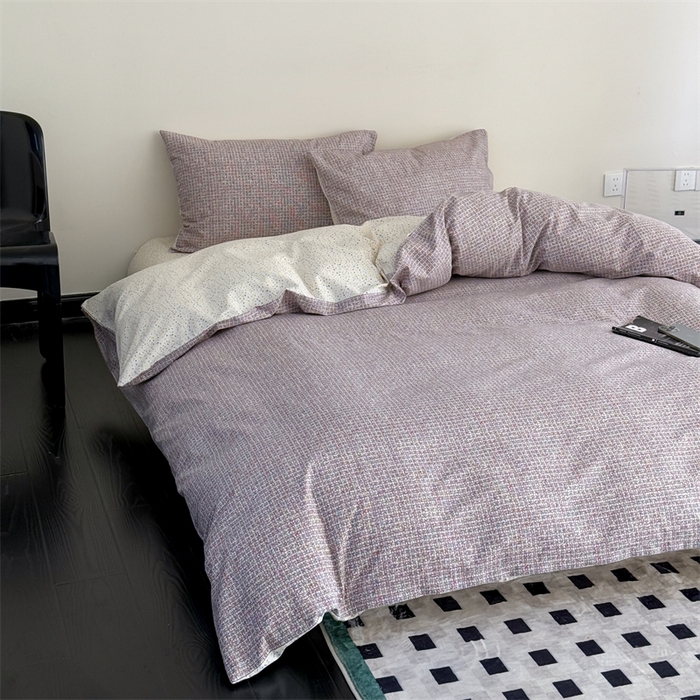 91家纺网 家纺一手货源 找家纺 窝米 2025新款全棉新品13370四件套 简约休闲风系列（悦溪、几何乐园） 香织