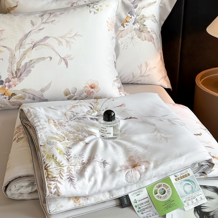 91家纺网 家纺一手货源 找家纺 （总）蓝米卡夫  2025新品-50支天丝莱赛尔数码印花-夏被四件套