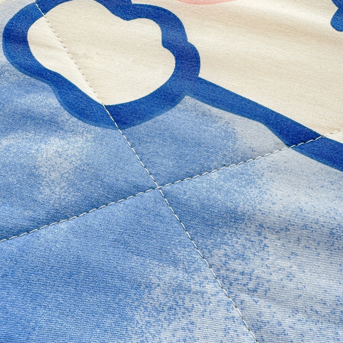 91家纺网 家纺一手货源 找家纺 棉造家居 2025新款春夏全棉纯棉印花夏被夏凉被空调被 晴天小兔