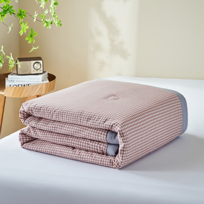 91家纺网 家纺一手货源 找家纺 森林人 2025新款A类针织棉大豆夏凉被 秋田