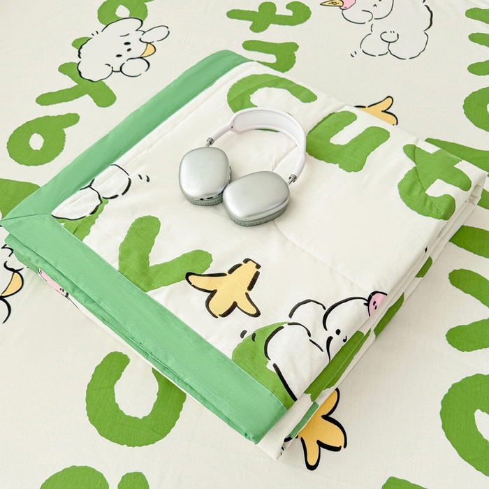 91家纺网 家纺一手货源 找家纺 棉造家居 2025新款春夏全棉纯棉印花夏被夏凉被空调被 萌宝儿