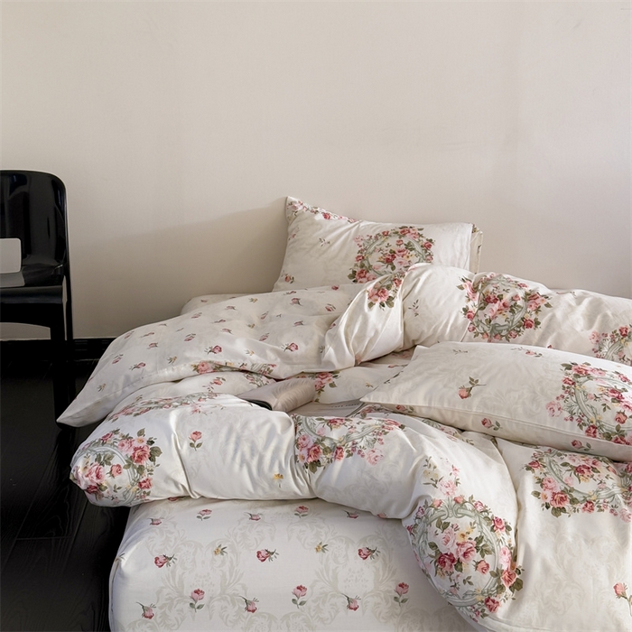 91家纺网 家纺一手货源 找家纺 （总）窝米 2025新款全棉新品13370四件套 简约休闲风系列（悦溪、几何乐园）