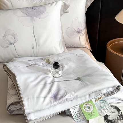 91家纺网 家纺一手货源 找家纺 （总）蓝米卡夫  2025新品-50支天丝莱赛尔数码印花-夏被四件套