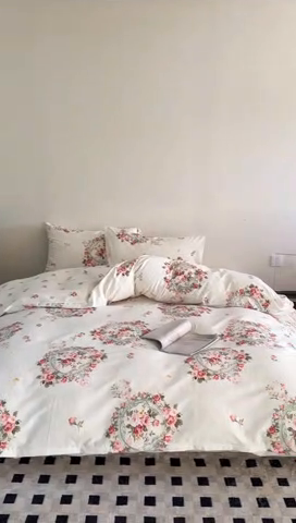 91家纺网 家纺一手货源 找家纺 （总）窝米 2025新款全棉新品13370四件套 简约休闲风系列（悦溪、几何乐园）