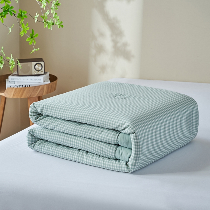 91家纺网 家纺一手货源 找家纺 森林人 2025新款A类针织棉大豆夏凉被 欢乐