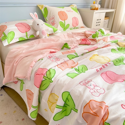 91家纺网 家纺一手货源 找家纺 （总）兄弟坊 2025新款水洗棉印花夏被夏凉被