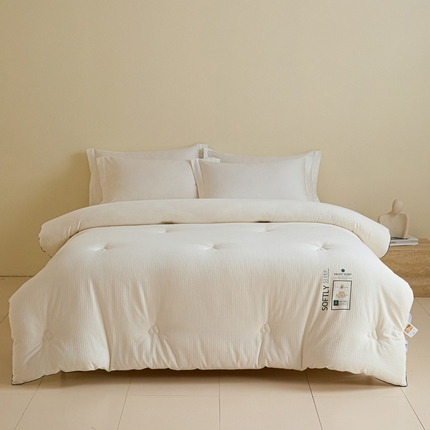 91家纺网 家纺一手货源 找家纺 （总）莱登卡奴 25新款全棉A类水洗棉提花烫画20%大豆被春秋被