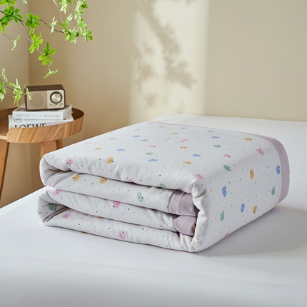 森林人 2025新款A类针织棉大豆夏凉被 甜心南瓜