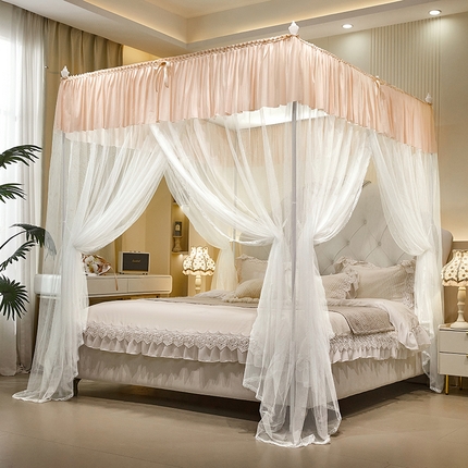 海虹蚊帐 2025新款2505款一体防尘顶落地宫廷蚊帐 简约玉