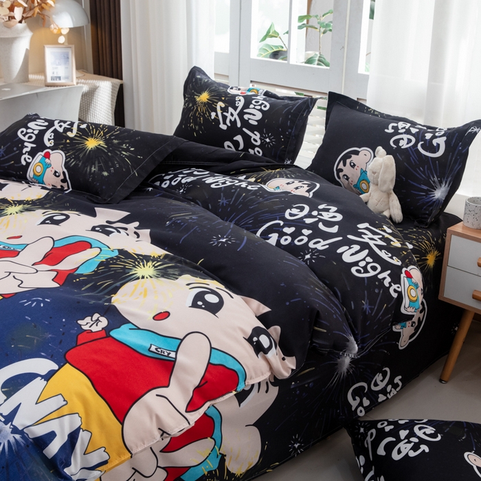 91家纺网 家纺一手货源 找家纺 乐居坊  2025新款柔软亲肤印花四件套大床图 星光闪耀