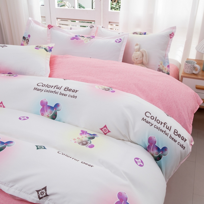 91家纺网 家纺一手货源 找家纺 乐居坊  2025新款柔软亲肤印花四件套大床图 疯狂世界