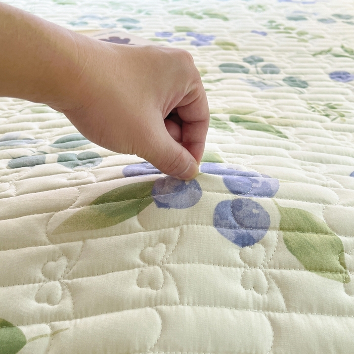 91家纺网 家纺一手货源 找家纺 Sweet dreams甜梦 2025新款全棉卡通小清新棉垫子床垫旅行垫 半夏