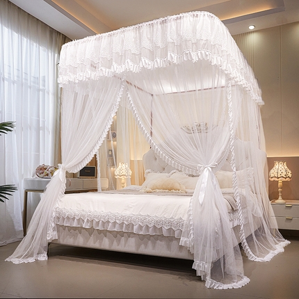 91家纺网 家纺一手货源 找家纺 （总）海虹蚊帐 2025新款2506款一体防尘顶落地导轨蚊帐