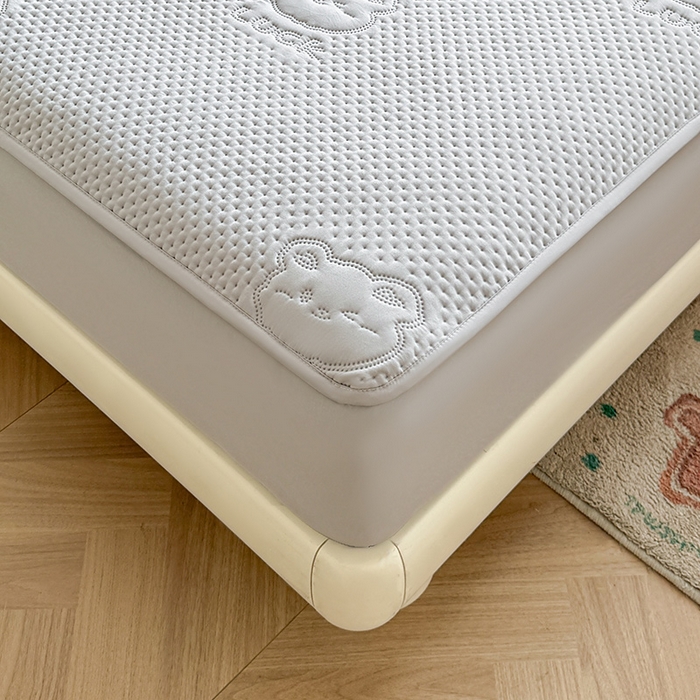 91家纺网 家纺一手货源 找家纺 喜居 2025新款幸运多-夹棉床笠系列 幸运多-雅灰