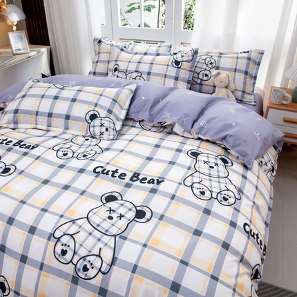 乐居坊  2025新款柔软亲肤印花四件套大床图 派对动物