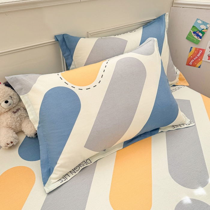 91家纺网 家纺一手货源 找家纺 棉造家居 2025新款春夏全棉纯棉印花夏被夏凉被空调被 光的邂逅-蓝