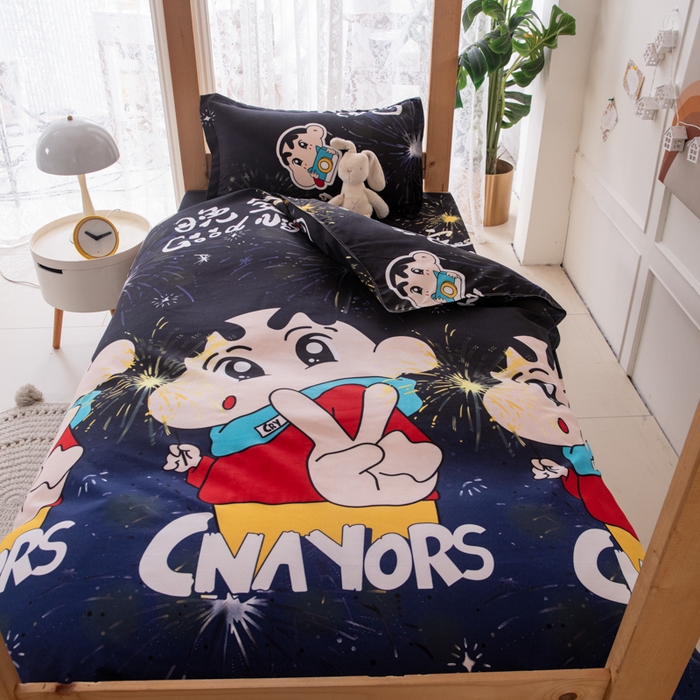 91家纺网 家纺一手货源 找家纺 乐居坊  2025新款柔软亲肤印花四件套宿舍床 星光闪耀