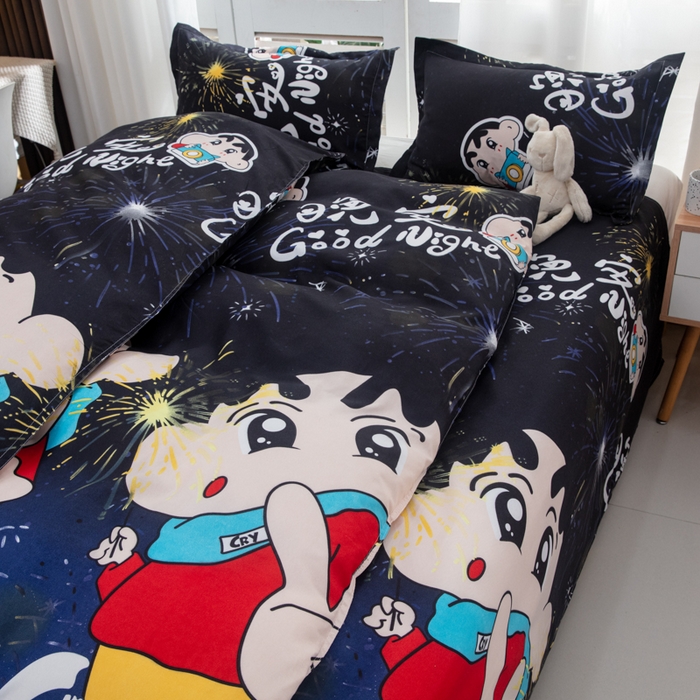 91家纺网 家纺一手货源 找家纺 乐居坊  2025新款柔软亲肤印花四件套大床图 星光闪耀