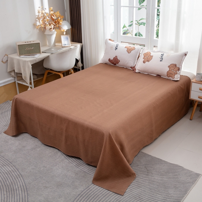 91家纺网 家纺一手货源 找家纺 乐居坊  2025新款柔软亲肤印花四件套大床图 Nice小熊