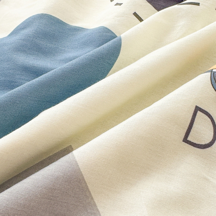 91家纺网 家纺一手货源 找家纺 棉造家居 2025新款春夏全棉纯棉印花夏被夏凉被空调被 光的邂逅-蓝