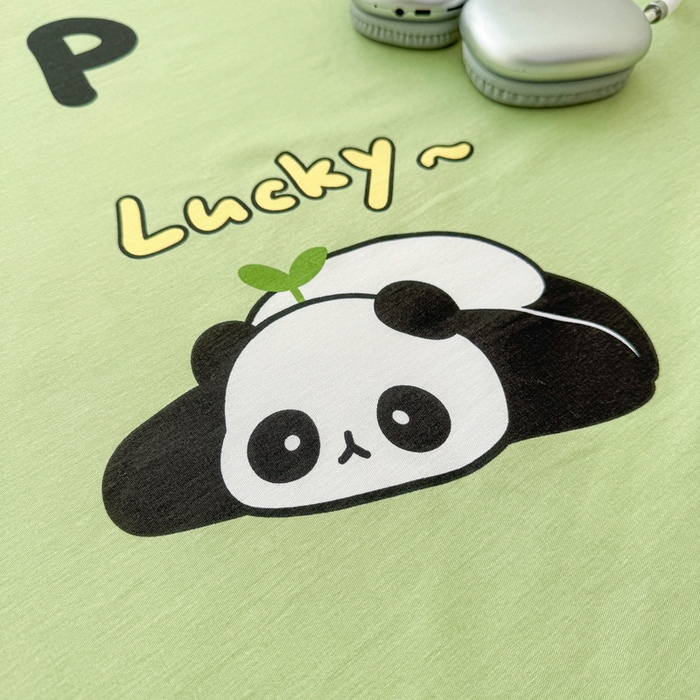 91家纺网 家纺一手货源 找家纺 棉造家居 2025新款春夏全棉纯棉印花夏被夏凉被空调被 熊猫宝贝