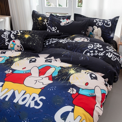 乐居坊  2025新款柔软亲肤印花四件套大床图 星光闪耀