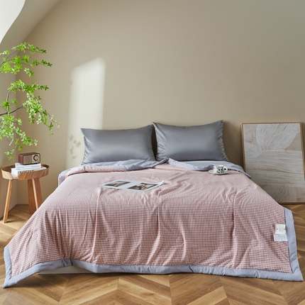 91家纺网 家纺一手货源 找家纺 森林人 2025新款A类针织棉大豆夏凉被 秋田