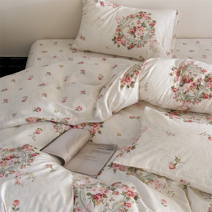 91家纺网 家纺一手货源 找家纺 （总）窝米 2025新款全棉新品13370四件套 简约休闲风系列（悦溪、几何乐园）