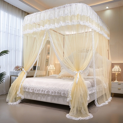 91家纺网 家纺一手货源 找家纺 （总）海虹蚊帐 2025新款2506款一体防尘顶落地导轨蚊帐