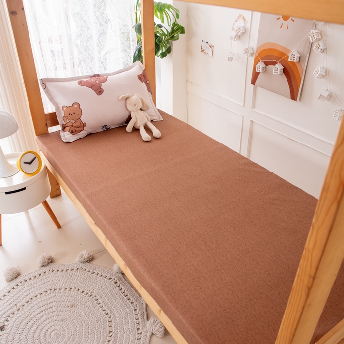 91家纺网 家纺一手货源 找家纺 乐居坊  2025新款柔软亲肤印花四件套宿舍床 Nice小熊