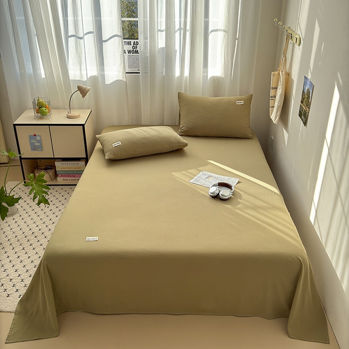 91家纺网 家纺一手货源 找家纺 （总）罗亿家纺 2025新款云感提花双层纱单床单