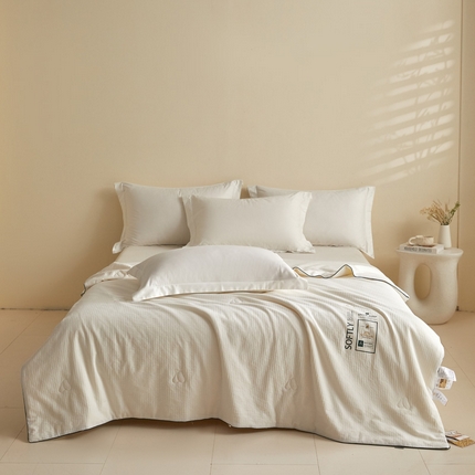 91家纺网 家纺一手货源 找家纺 （总）莱登卡奴 25新款全棉A类水洗棉提花烫画20%大豆被夏被