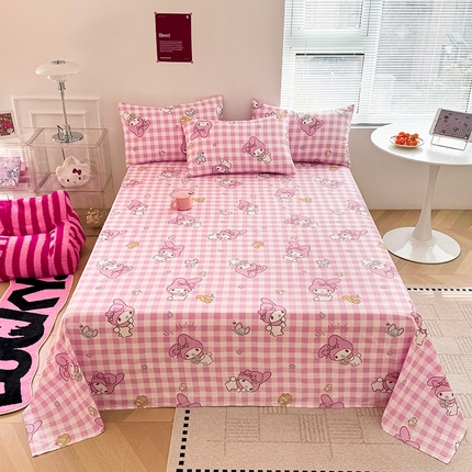 木堇家居 2025新款全棉三丽鸥床单枕套单品系列（含防伪码） 全棉床单--田格美乐蒂