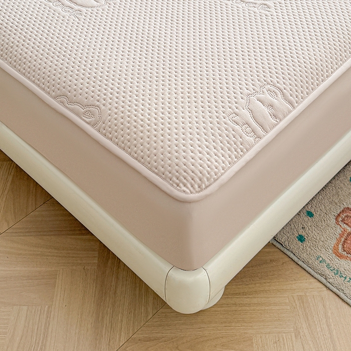 91家纺网 家纺一手货源 找家纺 喜居 2025新款幸运多-夹棉床笠系列 幸运多-奶咖