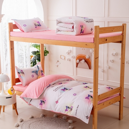 91家纺网 家纺一手货源 找家纺 乐居坊  2025新款柔软亲肤印花四件套宿舍床 疯狂世界