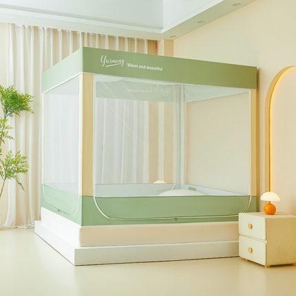 91家纺网 家纺一手货源 找家纺 （总）伊而梦蚊帐 2025新款加高防蚊遮光床帘款坐床蚊帐