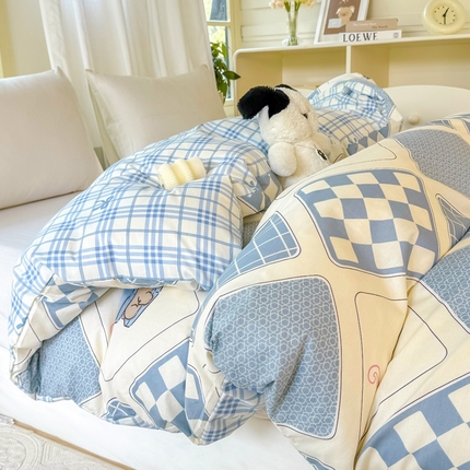 91家纺网 家纺一手货源 找家纺 （总）朵安 2025新款全棉斜纹喷气12868系列单品被套