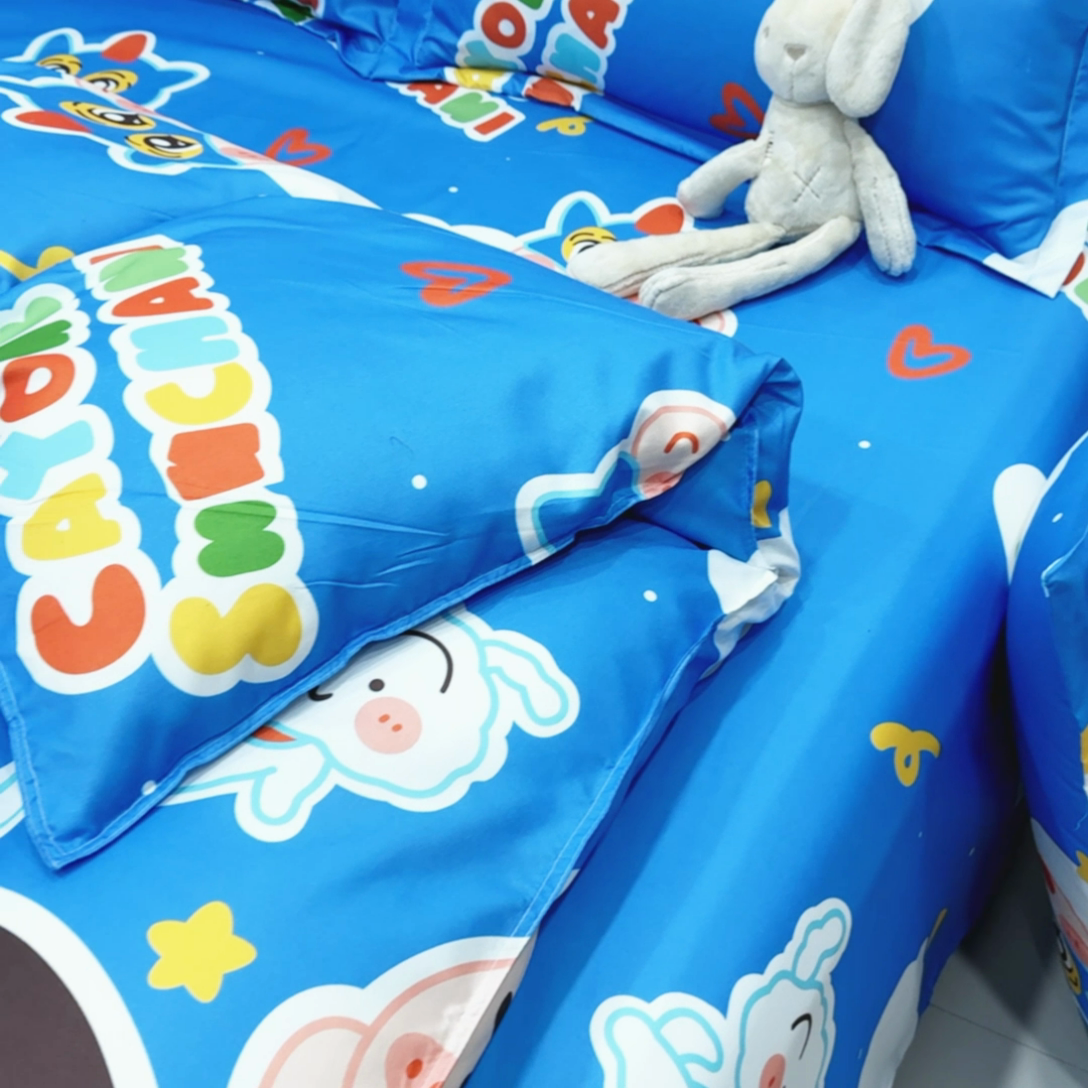 91家纺网 家纺一手货源 找家纺 乐居坊  2025新款柔软亲肤印花四件套大床图 童话世界