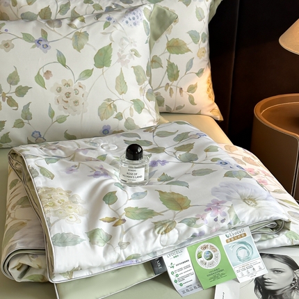 91家纺网 家纺一手货源 找家纺 （总）蓝米卡夫  2025新品-50支天丝莱赛尔数码印花-夏被四件套