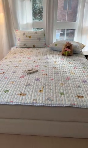 91家纺网 家纺一手货源 找家纺 Sweet dreams甜梦 2025新款全棉卡通小清新棉垫子床垫旅行垫 奇趣动物园