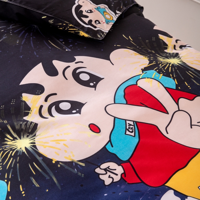 91家纺网 家纺一手货源 找家纺 乐居坊  2025新款柔软亲肤印花四件套宿舍床 星光闪耀