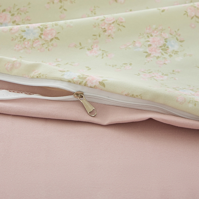 91家纺网 家纺一手货源 找家纺 雅慕家居   2025新款针织棉双层纱四件套 陌上花开